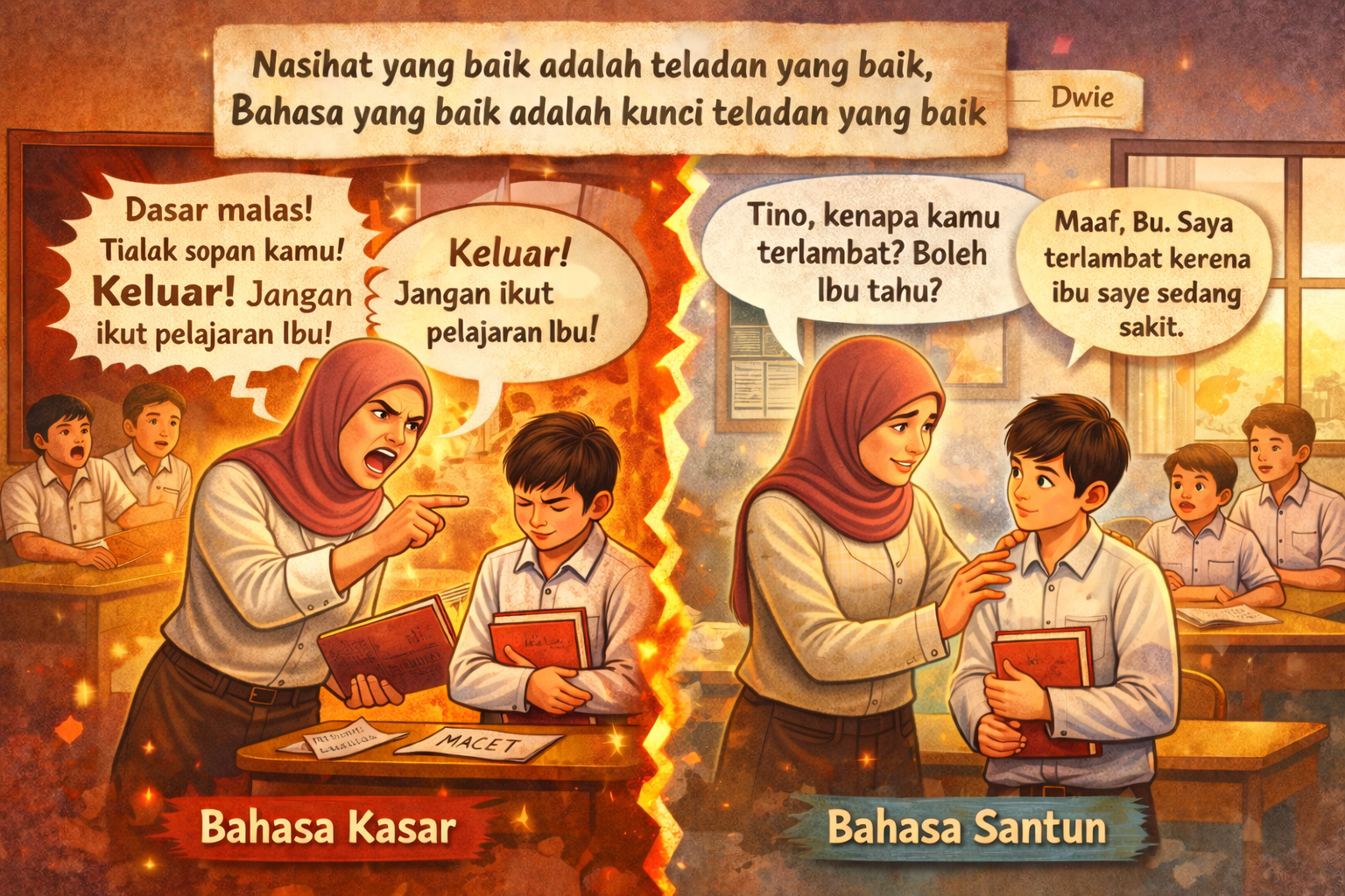 KEKUATAN KATA-KATA DALAM PENDIDIKAN